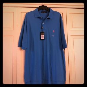 Blue short sleeved Polo shirt
